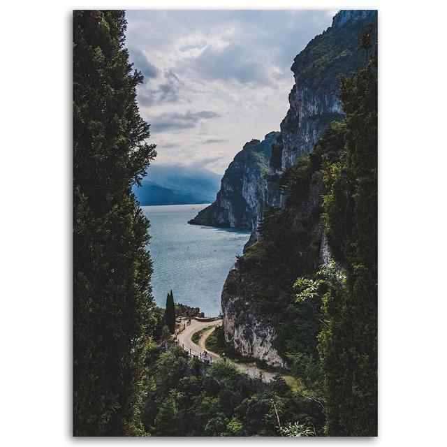 Canvas print, Lake and rocks Union Rustic on Productcaster.