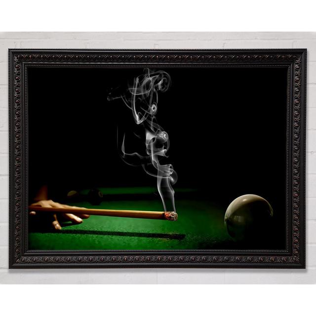 Smoking Cue - Single Picture Frame Art Prints Brayden Studio Size: 42cm H x 59.7cm W on Productcaster.