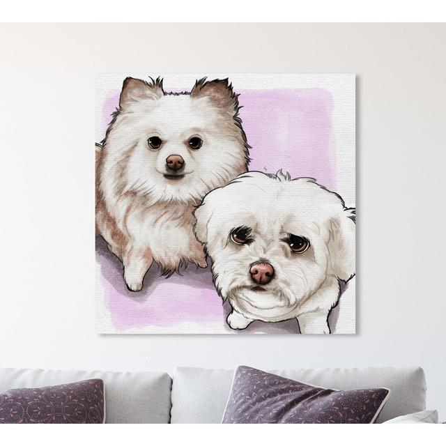 Precious Couple Custom - Wrapped Canvas Painting East Urban Home Size: 91.4 cm H x 91.4 cm W x 3.8 cm D on Productcaster.