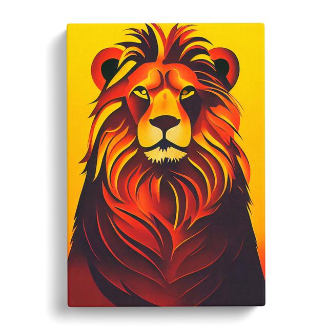 Lion Soviet Vol.3 - Wrapped Canvas Graphic Art Latitude Vive Size: 60cm H x 40cm W x 3cm D on Productcaster.