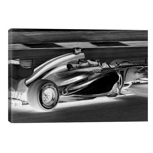 Modern Art - Formula 1 - Wrapped Canvas Print East Urban Home Size: 66.04cm H x 101.6cm W x 1.91cm D on Productcaster.