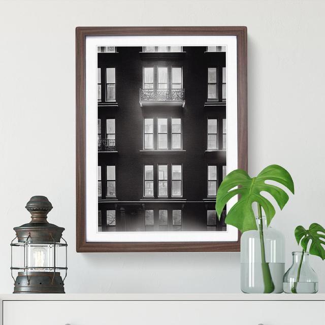 Classic Architecture - Graphic Art Marlow Home Co. Size: 36cm H x 27cm W x 2cm D, Format: Walnut Framed, Matte Colour: White on Productcaster.