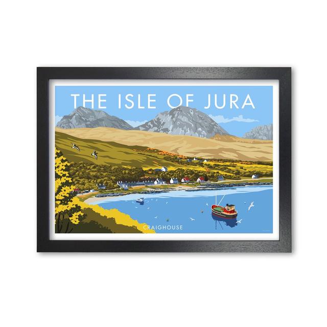 Isle of Jura Craighouse by Stephen Millership - Graphict Art Print on Paper East Urban Home Size: 59.4 cm H x 84.1 cm W x 5 cm D, Frame Options: Black on Productcaster.