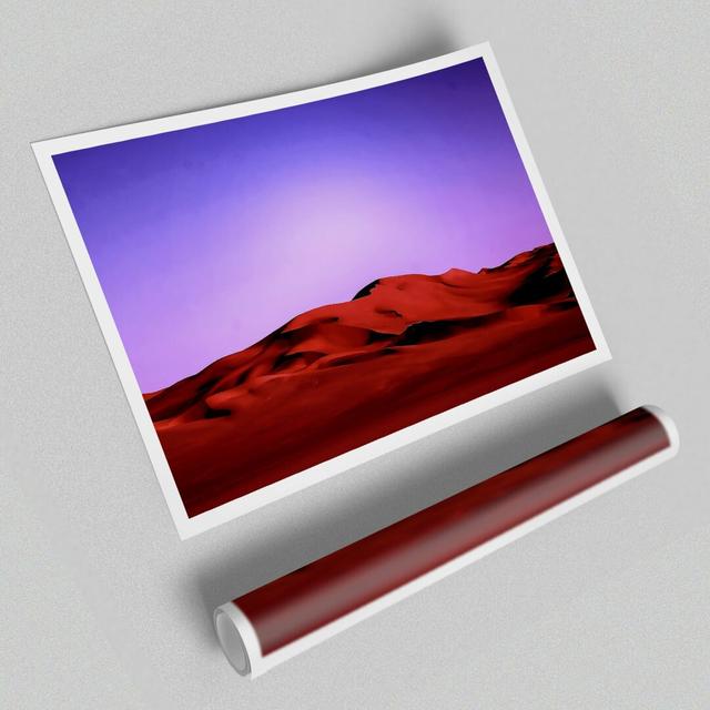 Desert Night - Unframed Graphic Art Print on Paper East Urban Home Size: 42 cm H x 59.4 cm W x 1cm D on Productcaster.