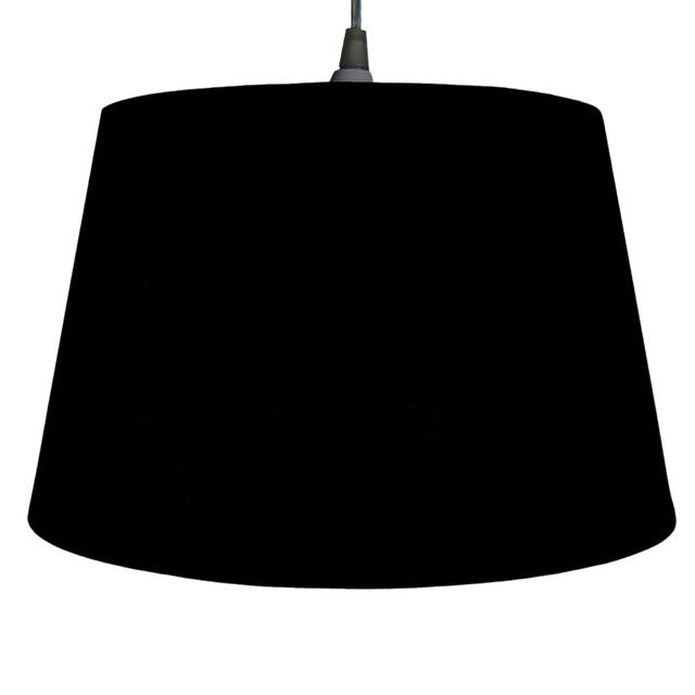 Drum Lamp Shade 17 Stories Colour: Black, Size: H19 x W30 x D30cm on Productcaster.