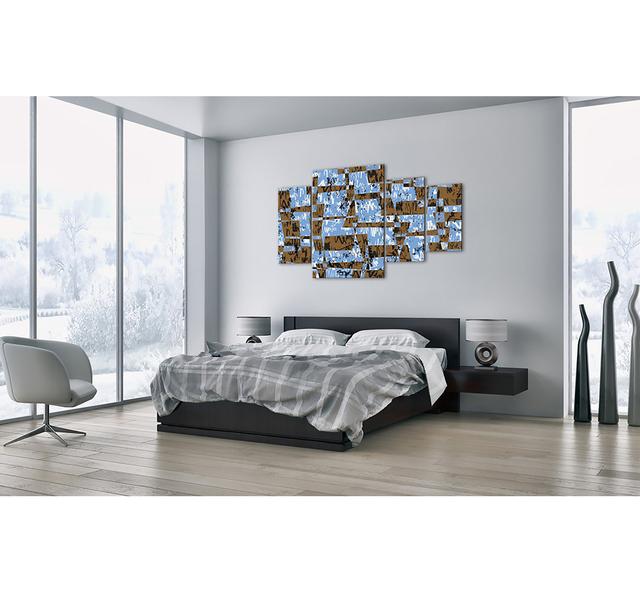 Non-Boring Cutout - 4 Piece Unframed Graphic Art Print Set on Canvas Brayden Studio Size: 90cm H x 160cm W x 1.8cm D on Productcaster.