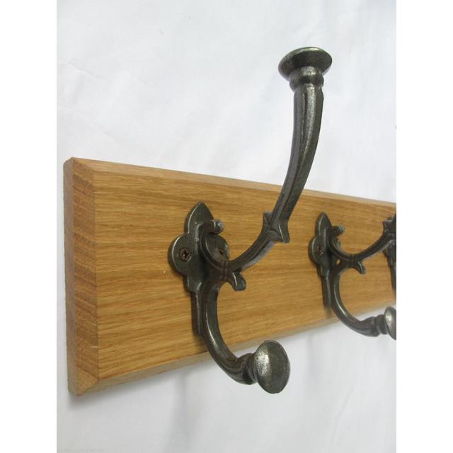 Solid Wood Wall 6 - Hook Wall Mounted Coat Rack Ironmongery World on Productcaster.