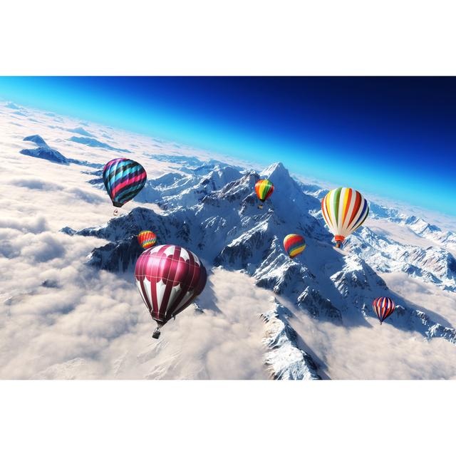 Colourful Hot Air Balloon'S by Digtialstorm - Wrapped Canvas Photograph Alpen Home Size: 20cm H x 30cm W on Productcaster.