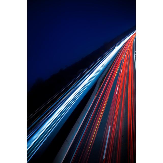 Highway At Night by Wundervisuals - Print Metro Lane Size: 30cm H x 20cm W on Productcaster.