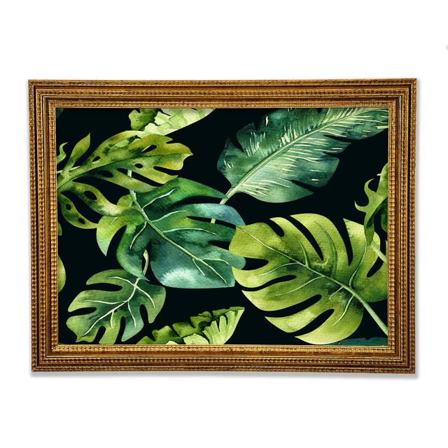 Monstera Mixed Leaves - Print 17 Stories Size: 84.1cm H x 118.9cm W x 3cm D on Productcaster.