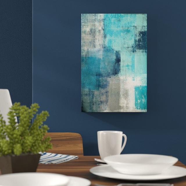 'Meditation in Blue II' Acrylic Painting Print on Wrapped Canvas East Urban Home Size: 152cm H x 101cm W x 3.81cm D on Productcaster.