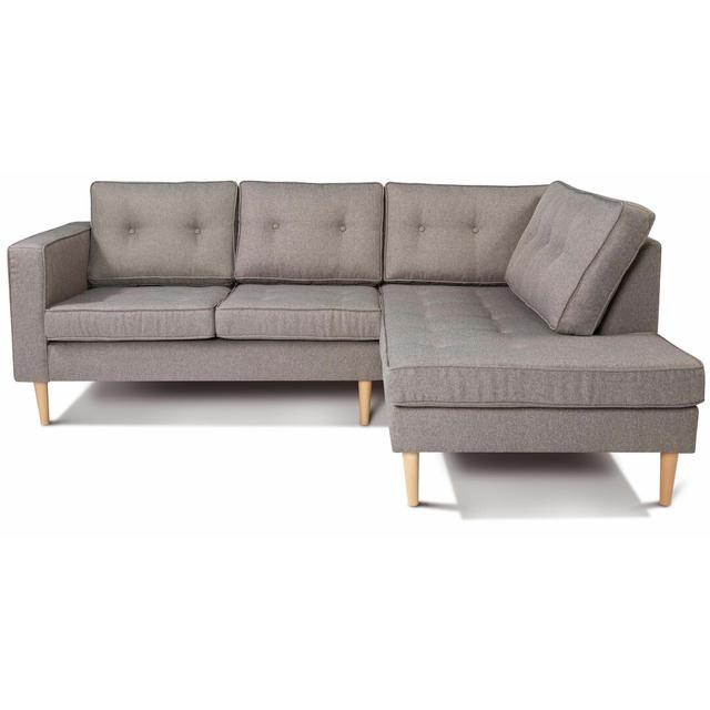 Ecksofa Lorelei Isabelline Polsterfarbe: Braun, Brandsicher: Nein, Ausrichtung: Rechts ausgerichtet on Productcaster.