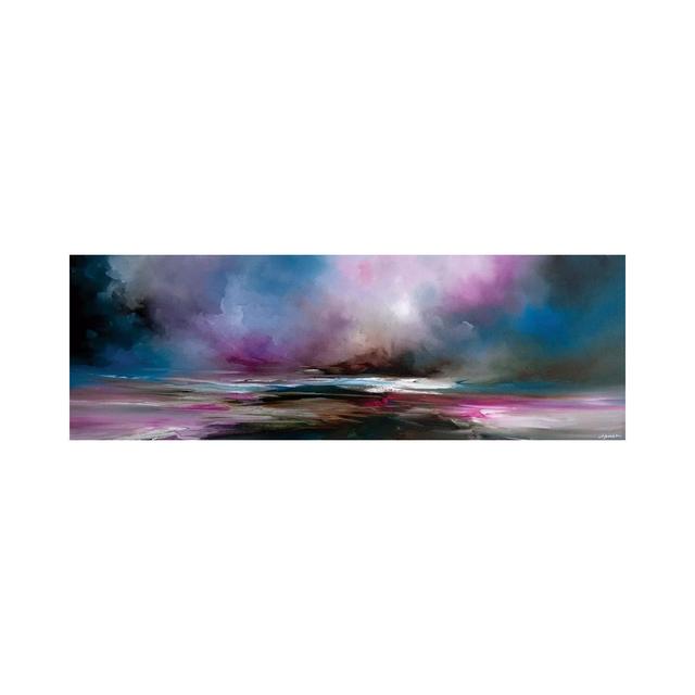 Night Fall by J.A Art - Wrapped Canvas Panoramic Gallery-Wrapped Canvas Giclée Metro Lane Size: 30.48cm H x 91.44cm W on Productcaster.