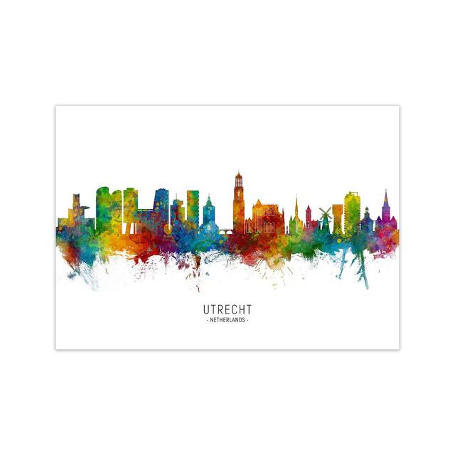 Utrecht Netherlands Skyline by Michael Tompsett - Graphic Art Latitude Run Format: Unframed, Size: 42cm H x 59cm W x 1cm D on Productcaster.