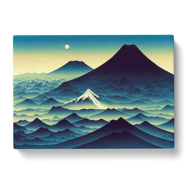 Legendary Japanese Mountains - Wrapped Canvas Graphic Art Alpen Home Size: 50cm H x 76cm W x 3cm D on Productcaster.