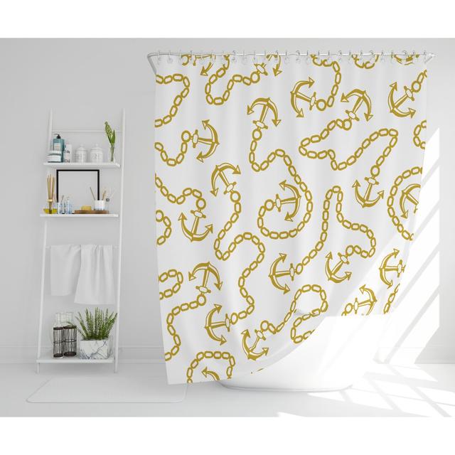 Alyssa Polyester Shower Curtain Longshore Tides Size: 168cm H x 168cm W on Productcaster.