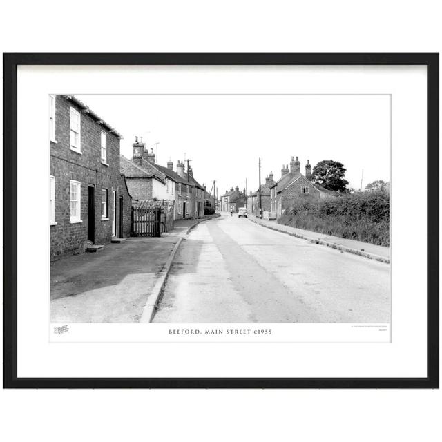 'Beeford, Main Street C1955' by Francis Frith - Picture Frame Photograph Print on Paper The Francis Frith Collection Size: 40cm H x 50cm W x 2.3cm D on Productcaster.