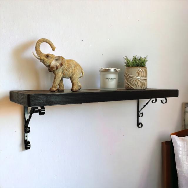 Michiana Bracket Shelf Marlow Home Co. Size: 19.5cm H x 230cm W x 17.5cm D on Productcaster.