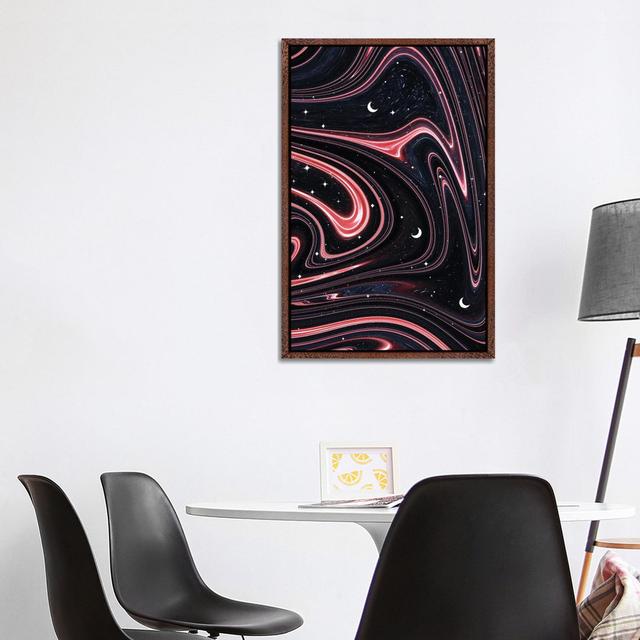 Marbled Space by Emanuela Carratoni - Gallery-Wrapped Canvas Giclée on Canvas Ivy Bronx Size: 101.6cm H x 66.04cm W, Format: Classic Wood Framed on Productcaster.