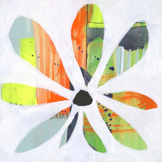 Pin Wheel I by Jennifer Goldberger - Wrapped Canvas Painting Marlow Home Co. Size: 30cm H x 30cm W on Productcaster.