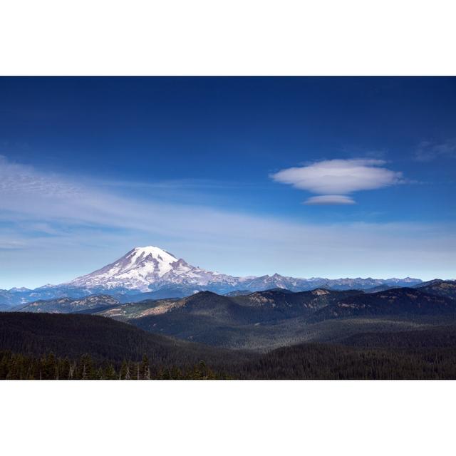 Rainier with UFO Cloud by Rssfhs - Wrapped Canvas Photograph Alpen Home Size: 30cm H x 46cm W on Productcaster.