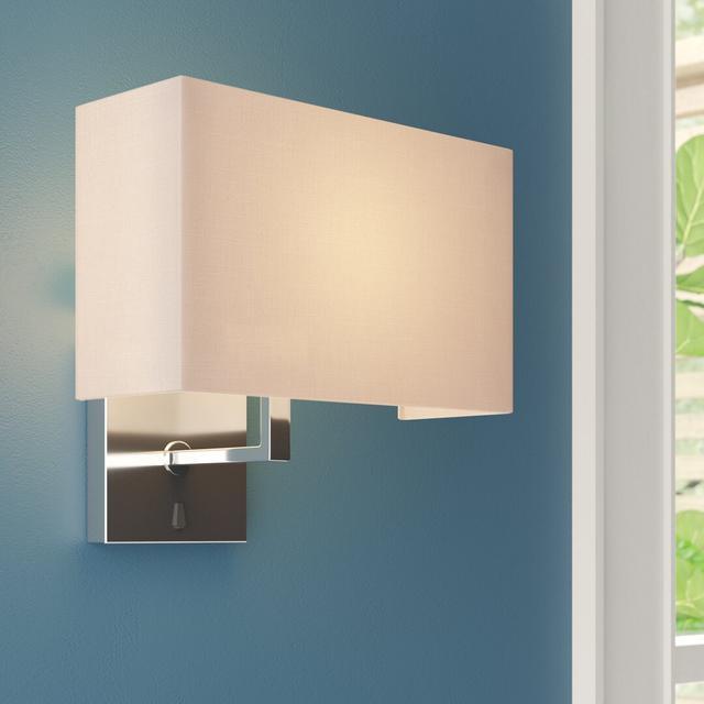 Laylah 1 - Light Dimmable Chrome Armed Sconce Zipcode Design on Productcaster.