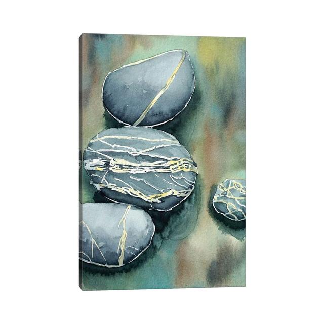 Pebbles by Luisa Millicent - Gallery-Wrapped Canvas Giclée on Canvas Brayden Studio Format: Wrapped Canvas, Size: 30.48cm H x 20.32cm W x 1.905cm D on Productcaster.