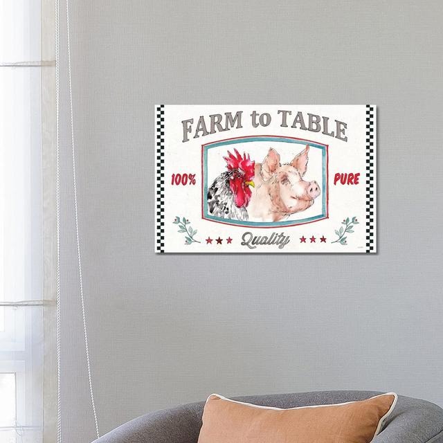 Farm Signs I by Anne Tavoletti - Wrapped Canvas Graphic Art August Grove Size: 45.72cm H x 66.04cm W on Productcaster.