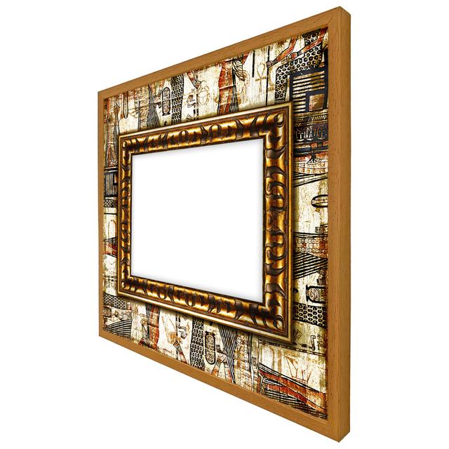 Slossberg Rustic Egyptian Frame - Single Picture Frame Print ClassicLiving Size: 41cm H x 41cm W x 4cm D, Frame Colour: Oak Framed on Productcaster.