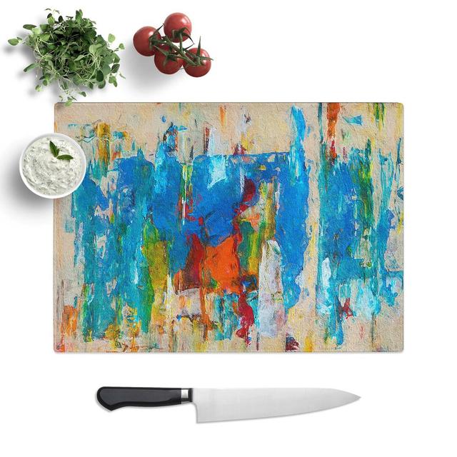 Tempered Glass Art Painting Vol.291 Chopping Board East Urban Home Size: 28.5 cm W x 20 cm L on Productcaster.