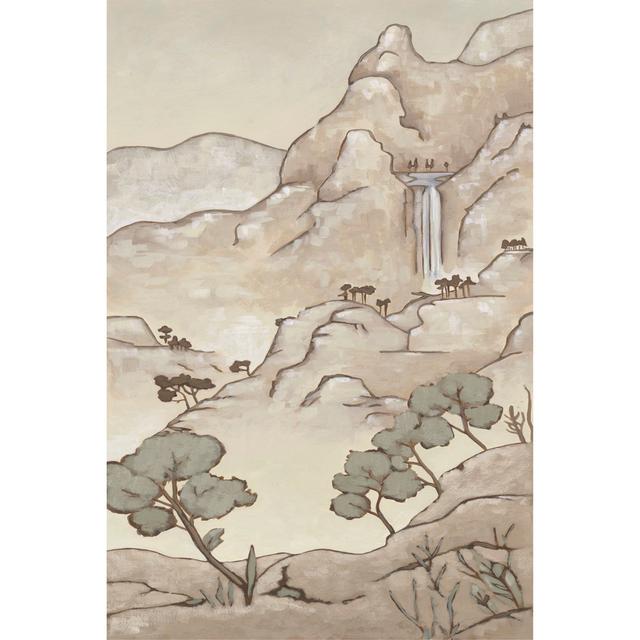 Non-Emb. Chinoiserie Landscape I by Chariklia Zarris - Wrapped Canvas Art Prints Union Rustic Size: 46cm H x 30cm W x 3.8cm D on Productcaster.