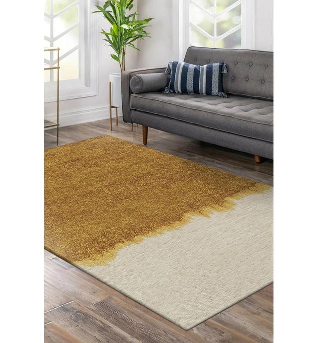 Storm Beneffito - Ocher Beneffito Rug Size: Rectangle 240 x 340cm on Productcaster.