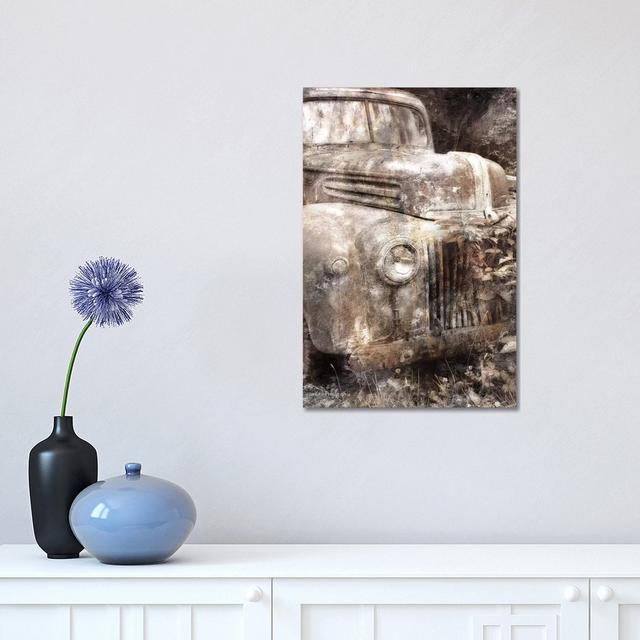 Vintage Truck Front by Bluebird Barn - Wrapped Canvas Photograph Williston Forge Size: 45.72cm H x 30.48cm W x 1.91cm D on Productcaster.