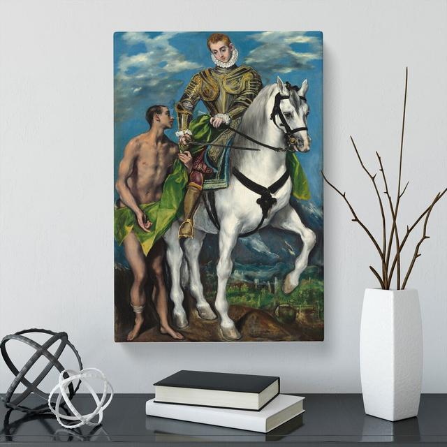 Saint Martin And The Beggar by El Greco - Wrapped Canvas Painting East Urban Home Size: 60cm H x 40cm W x 3cm D on Productcaster.