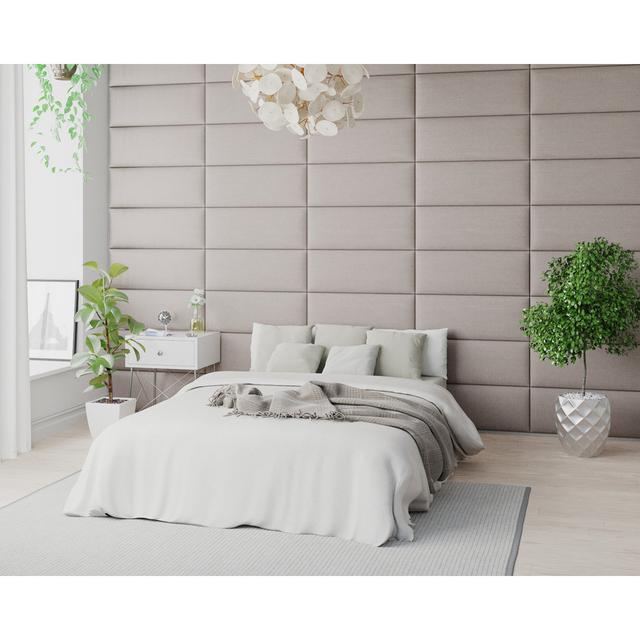 Kamaya 30 cm x 75 cm Peel and Stick Upholstered Wall Paneling in Off White 17 Stories on Productcaster.