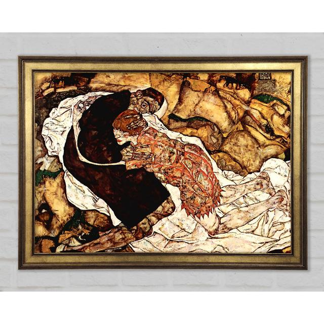 Death And The Woman by Schiele - Print Ophelia & Co. Size: 42cm H x 59.7cm W x 1.5cm D on Productcaster.