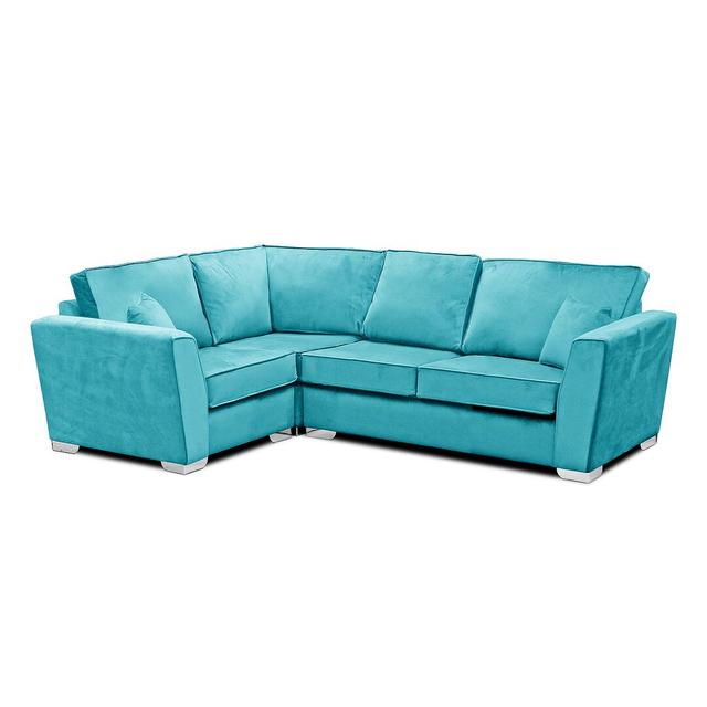 Quade Reversible Modular Corner Sofa Fairmont Park Upholstery Colour: Turquoise, Orientation: Left Hand Facing on Productcaster.