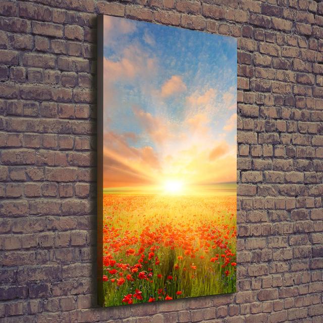 Field of Poppies - Wrapped Canvas Art Prints Brayden Studio on Productcaster.