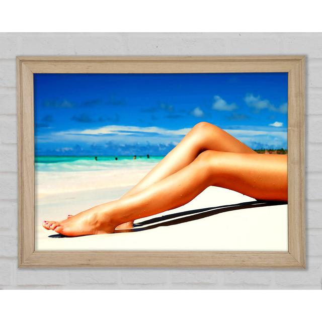 Beach Hottie Framed Print Highland Dunes Size: 29.7cm H x 42cm W x 1.5cm D on Productcaster.