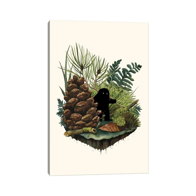 Tiny Sasquatch by Michelle Li Bothe - Gallery-Wrapped Canvas Giclée on Canvas Union Rustic Size: 101.6cm H x 66.04cm W, Format: Wrapped Canvas on Productcaster.