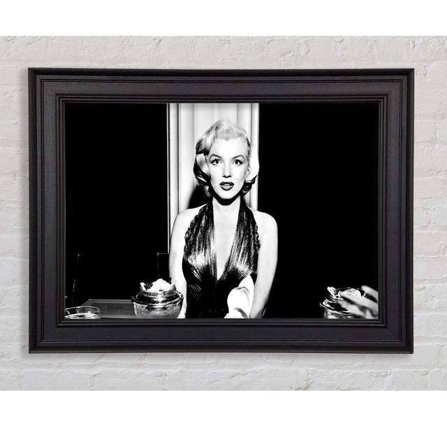 Marilyn Monroe Dinner Table Framed Print Canora Grey Size: 59.7cm H x 84.1cm W x 8cm D on Productcaster.