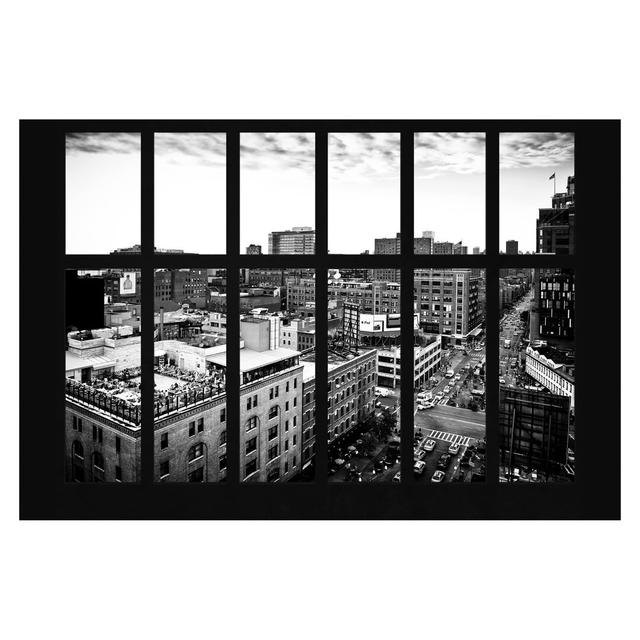 Matt Fototapete New York Fensterblick 2,9 m x 432 cm East Urban Home on Productcaster.