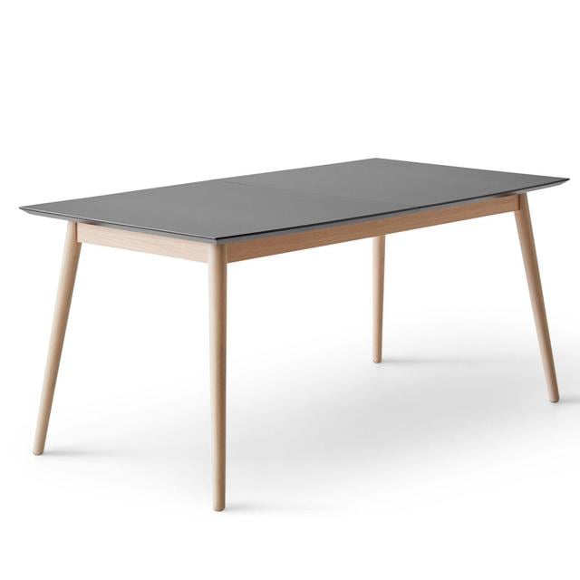 Meza Boat Extendable Dining Table with Oak legs Hammel Furniture Table Top Colour: Grey, Size: 165cm L x 90cm W on Productcaster.