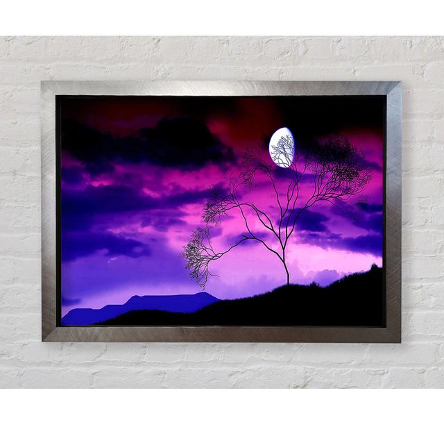 Purple Pink Skies - Print Union Rustic Format: Silver Framed Paper, Size: 100cm H x 141.4cm W x 3.4cm D on Productcaster.