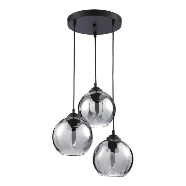 Riley 3 - Light Black Cluster Pendant Zipcode Design on Productcaster.