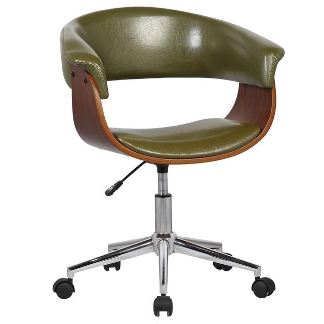 Grumium Desk Chair Mercury Row Colour (Upholstery): Green on Productcaster.