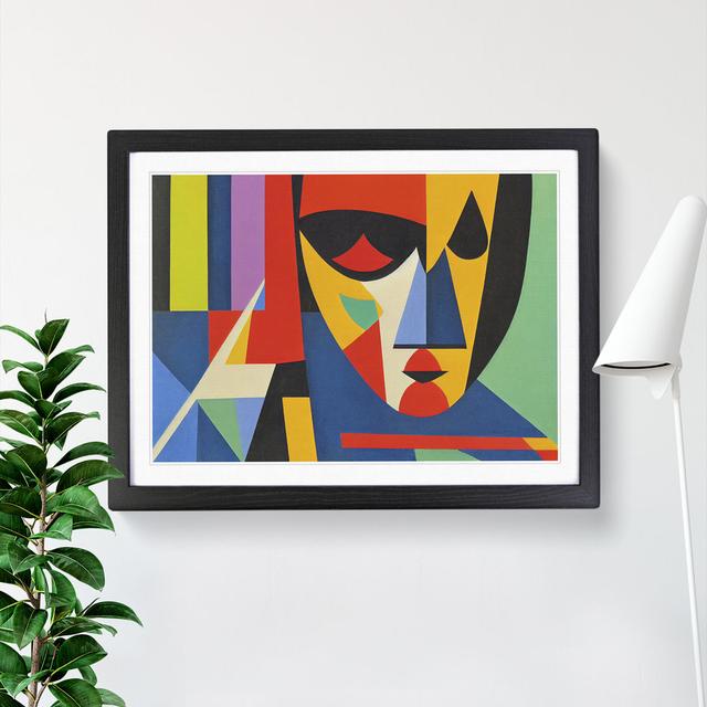 Abstract Woman In Colour Vol.4 - Single Picture Frame Print Metro Lane Size: 46cm H x 64cm W x 2cm D, Frame Colour: Black on Productcaster.