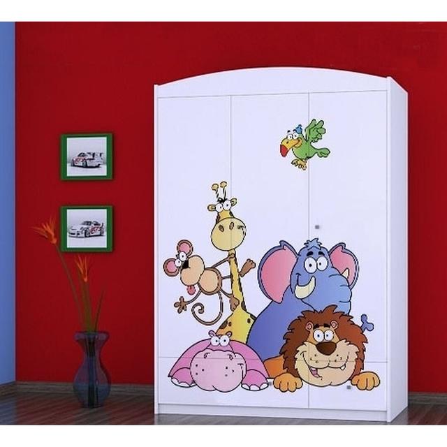 Hanish 3 Door Wardrobe Isabelle & Max Colour: White on Productcaster.