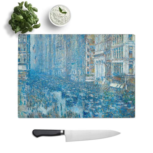 Fifth Avenue by Childe Hassam Chopping Board East Urban Home Size: 20cm W x 28.5cm L on Productcaster.