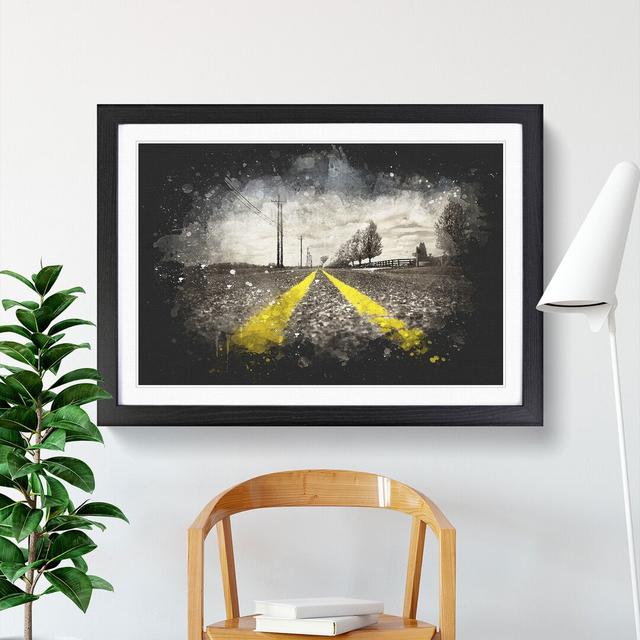 The Open Road Vol.4 - Picture Frame Graphic Art East Urban Home Frame Option: Black Framed, Size: 36cm H x 48cm W x 2cm D on Productcaster.